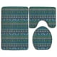 thumbnail image 1 of ABPHQTO Decorativo antiguo Juego de alfombras de baño de 3 piezas Alfombra de baño Alfombra de contorno y tapa de inodoro, 1 of 2