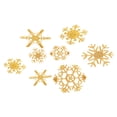 thumbnail image 3 of 8pcs Golden Snowflake Embroidery Clothes Accessories DIY Cloth Applique Patch, 3 of 6