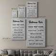 thumbnail image 4 of Simple Bathroom Rules Premium Gallery Wrapped Canvas - Ready to Hang, 4 of 9