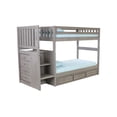 thumbnail image 5 of Discovery World Furniture Stairbed Kids Twin over Twin Transitional Wood Bunk Bed, Charcoal, 5 of 7