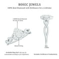 thumbnail image 6 of Rosec Jewels Illusion Set Diamond Engagement Ring for Women - Statement Teardrop Ring, 18K White Gold, US 6.50, 6 of 7