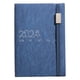 thumbnail image 1 of Hukapapa Agenda 2024 A5 - Agenda 365 Días, Días Festivos, Páginas de Contactos y Notas, Funda de Cuero Vegano, Cierre Elástico, 15x21,2 cm, 312 Páginas, Azul Oscuro,, 1 of 6
