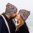 thumbnail image 5 of Pofeuu Retro Cassette Print Beanie Hat for Men Women Knit Winter Hat Warm Cuffed Skull Beanie Slouchy Soft Unisex, 5 of 6