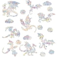 thumbnail image 1 of Pegatinas para ventana con forma de dragón brillante, pegatinas para ventana con forma de nube, pegatinas para ventana con forma de dragón, pegatinas para piso, pegatinas autoadhesivas, calcomanías, 1 of 8