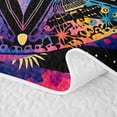 thumbnail image 5 of Homewish Rainbow Starry Night Quilt Full,Abstract Astrology Themed Full Bedspread Sets,Blue Pink,3-Piece, 5 of 7