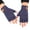 Navy, variant on Knit Gloves Half Finger Warm Knit For Adult Thickened Open Finger Outdoor Jacquard For Cycling Winter Gloves
