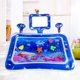 thumbnail image 2 of Alfombra del piso Colchoneta de agua para el tiempo de la barriga para bebés, niños y niñas, colchoneta inflable de PVC para juegos de agua con espejo para niños pequeños, centro de actividades de jue, 2 of 8