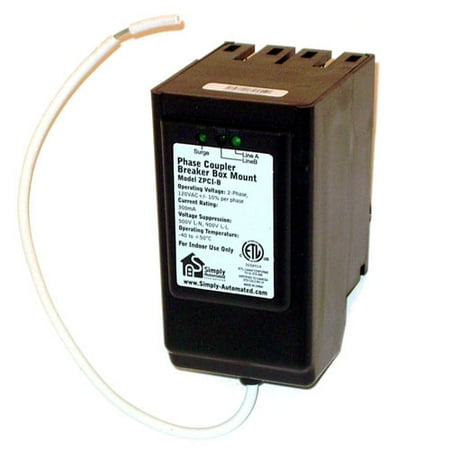 Simply Automated UPB Wired-In Inverting Phase Coupler, Circuit Breaker (ZPCI-B)