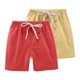 thumbnail image 1 of Odeerbi 2-13 Años Para Niños Niñas 2 Pcs Summer Cotton Linen Shorts Entrenamiento de Deportes Deportivos Atletismo Shorts Sólidos de Color Sólido, 1 of 8