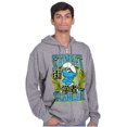 thumbnail image 4 of The Smurfs Kanji Street Scholar Men Big & Tall Zip Hoodie Brisco Brands 4X, 4 of 5