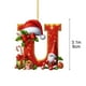 thumbnail image 3 of Adornos Navideños Colgantes con 26 Letras para Árbol de Navidad, Adornos Navideños Personalizados para Hacer Tú Mismo, Decoración Navideña, Decoración Colgante para Árbol de Navidad., 3 of 5