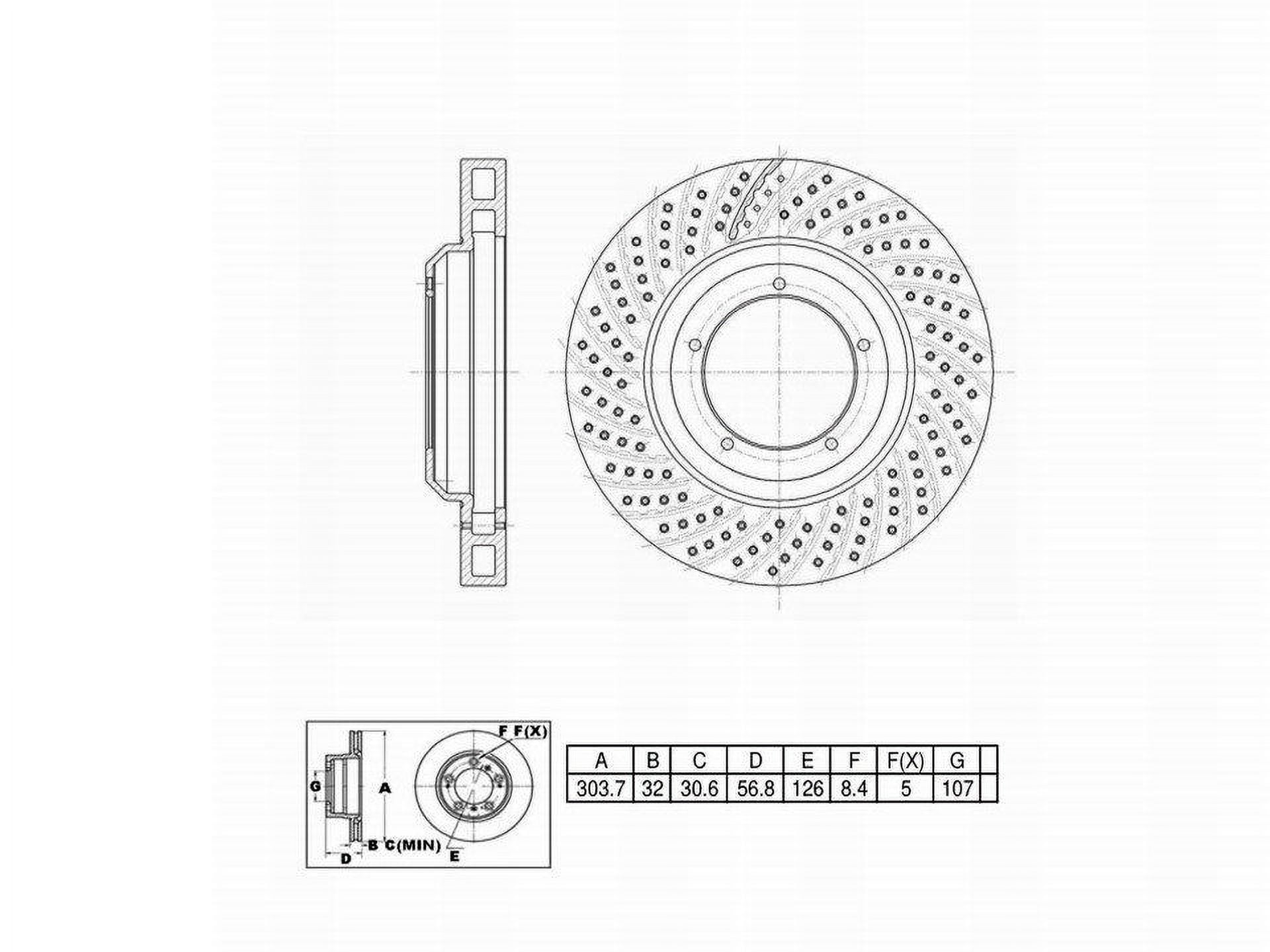 Winstop Brake Rotor, Front left WS251590, Porsche 911 1989-1986