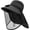 Dark, variant on Byfri Mosquito Net Sun Hat with Solar Fan Wide Brim Fishing Hat for Outdoor Camping Dark 58-60cm