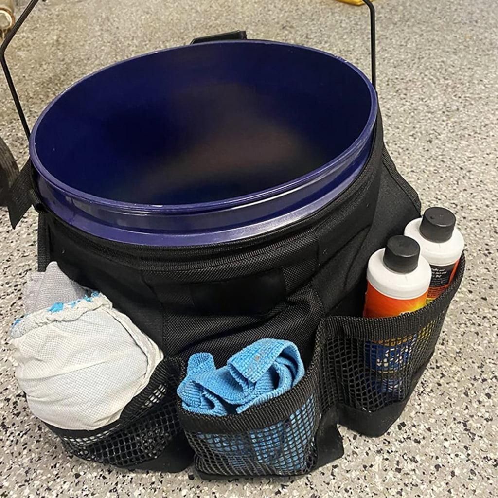 Garden Tools Storage Bag Bucket Organizer with Pockets for 3.5 to 5 Gallon Buckets