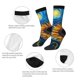 thumbnail image 4 of Fotbe Starry Night Sunflower Field Calcetas Largas con Estampado para Hombre y Mujer – Calcetas de Compresión Transpirables y Elásticas, Viajar y Uso Diario Talla 5-11, 4 of 6