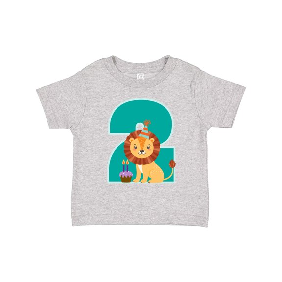 Inktastic 2nd Birthday Jungle Theme Boys or Girls Toddler T-Shirt