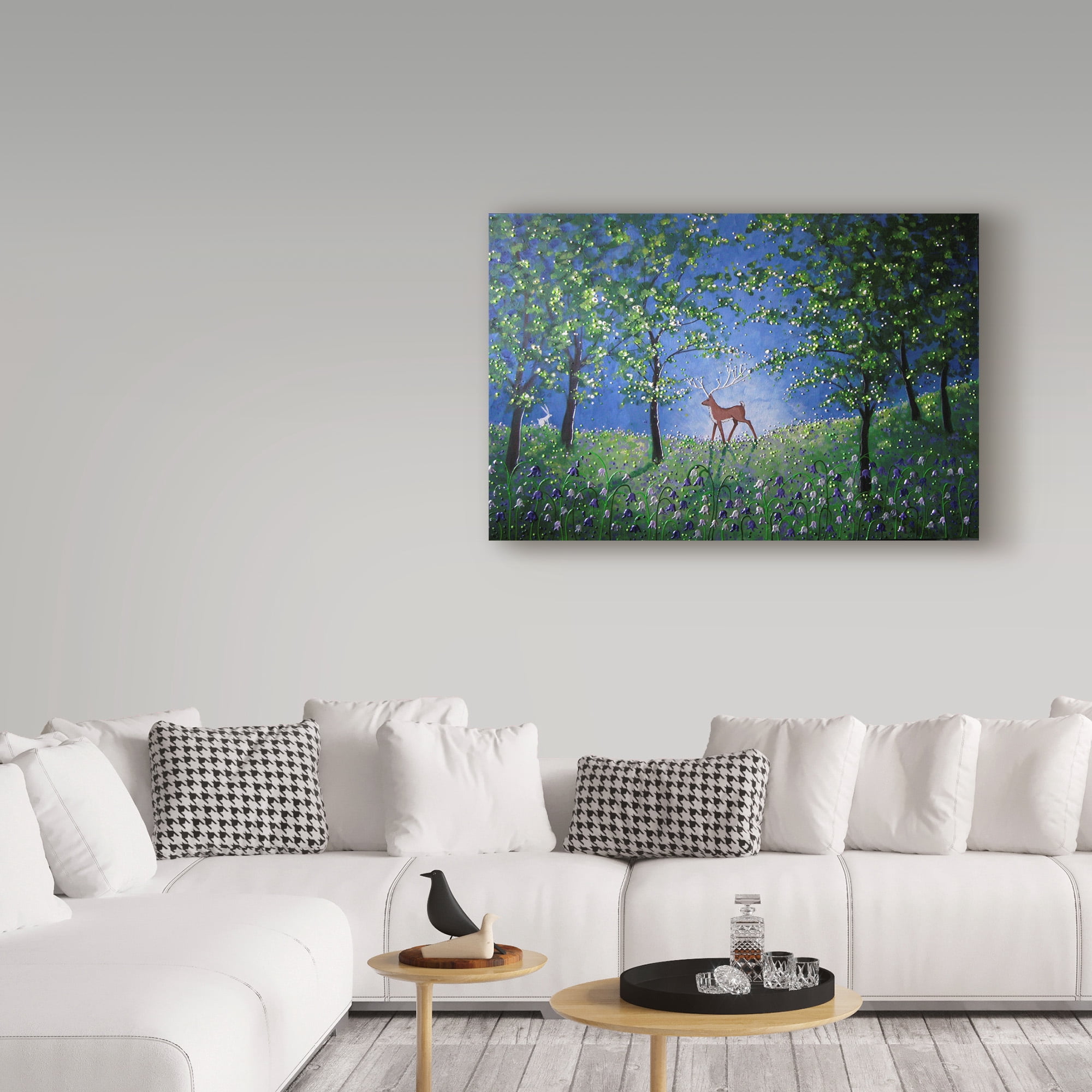 Trademark Fine Art 'Evening In The Bluebell Wood' Canvas Art by Angie Livingstone