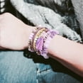thumbnail image 4 of Ella & Elly Plus Bohemian Beaded Purple Bracelets, 6 Pieces, 4 of 5