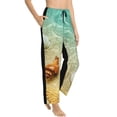 thumbnail image 2 of Daiia Starfish And Seashell On The Beach Women's Sleep Pant with Pockets and Drawstring,Pajama Pants-XX-Large, 2 of 9