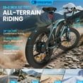 thumbnail image 3 of Gyrocopters Zapphire Mountain E-Bike | UL 2849 | 42V 10Ah Lithium-Ion Battery | Up to 91 km Range | 3 Riding Modes | SHIMANO 7-Speed Gear | GPS Tracker | 20×3" Fat Tires, 3 of 9
