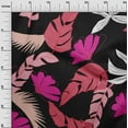 thumbnail image 3 of oneOone Silk Tabby Fuschia Pink Fabric Tropical Sewing Fabric By The Yard Printed Diy Clothing Sewing Supplies 42 Inch Wide, 3 of 4