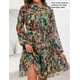 thumbnail image 3 of Vestido ZESICA Minivestido floral de manga larga de otoño 2025 para mujer, 3 of 5