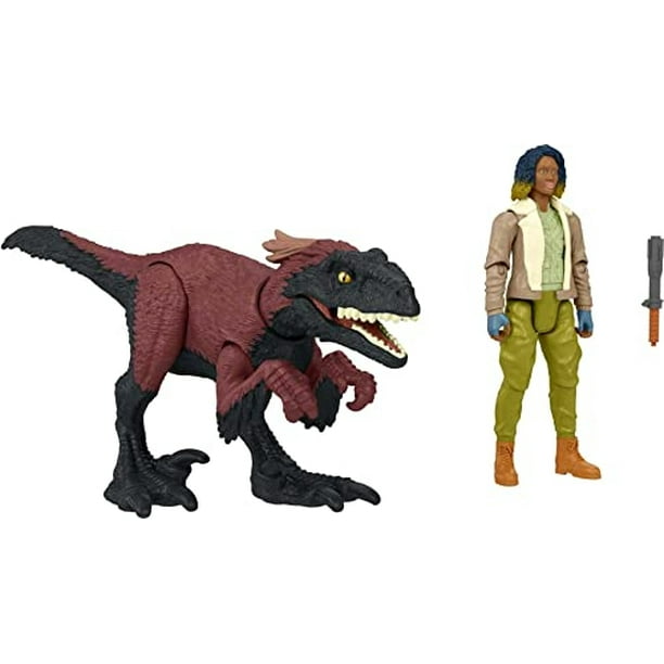Jurassic World Dominion Kayla Watts y Pyroraptor Human and Dino Pack con 2 figuras de acción Jurassic World Jurassic World Toys