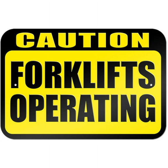Caution Forklifts Operating Sign