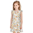 thumbnail image 1 of Vsdgher Floral1 pour Filles Chemises de Nuit Manches Courtes à Volants Robe de Nuit Pyjama pour Fête Pyjama-TG, 1 of 6