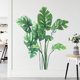 thumbnail image 5 of Pegatinas de pared de hojas Calcomanías de pared de plantas verdes para dormitorio, hojas de Monstera Tropical arte de pared Dedor pegatinas de pared de hoja de palma Natural JAMW Sencillez, 5 of 5