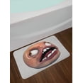 thumbnail image 2 of Humor Bath Mat, Angry Rage Guy Meme Bad Hair Day Late Work Emotions Ugh Fun Artsy Illustration, Non-Slip Plush Mat Bathroom Kitchen Laundry Room Decor, 29.5 X 17.5 Inches, Coral and Pearl, Ambesonne, 2 of 2
