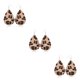 thumbnail image 5 of Sonducket 1 par de pendientes con estampado de leopardo geométrico de piel sintética adornos de joyería de moda accesorio de moda para mujeres y niñas Type1 NO1 Sonducket CBP233689, 5 of 6