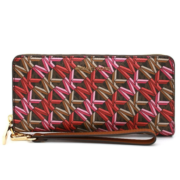 Cartera MK Jet Set Travel Continental Brown Multi 32H1GJ6T7B Michael Kors 32H1GJ6T7B