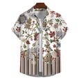 thumbnail image 4 of Camisa hawaiana de playa para hombre, nueva camisa con estampado 3D de flores para exteriores, de manga corta, con botones y cuello abatible, 2024, 4 of 5