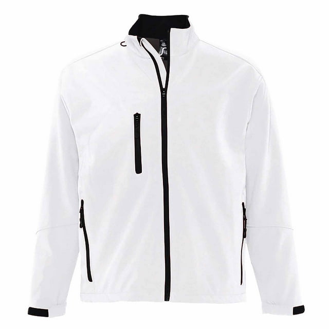 SOLS - Chaqueta soft shell Modelo relax hombre caballero (transpirable, cortavientos y resistente al agua) (Blanco) SOLS UTPC347_white