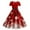 Red, variant on Stylish Women's Casual Dress 1950s Evening Party for and Celebrations