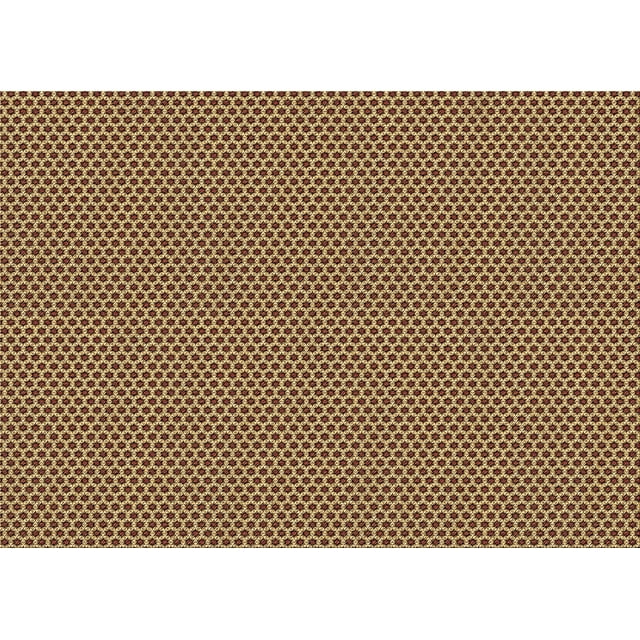 Ahgly Tapis Rectangulaire Lavable en Machine Intérieur Transitionnel Rouge Brun, 7 Pieds x 9 Pieds