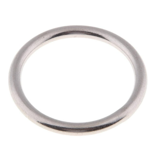 1 Pieza de Hamacas con Junta Tórica de material acero Inoxidable, Accesorios de Encuadernación Y Aparejo - 5 mm 5 mm x 40 Yotijar Anillo redondo de acero inoxidable