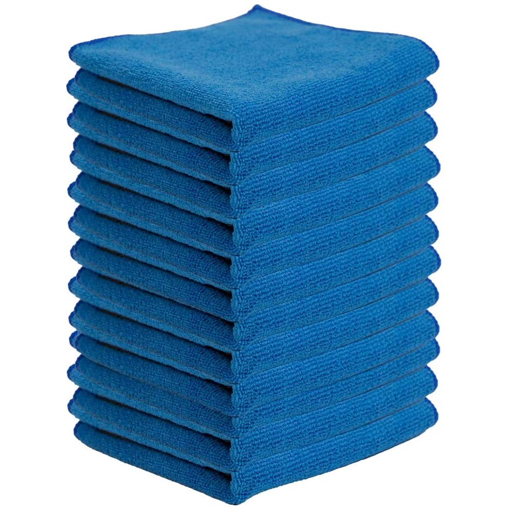Silversure Antimicrobial Cleaning Cloths 12 Pack 12 x 12 Blue
