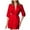 Red, variant on Taqqpue Women's Silk Robe Casual Solid Color Short Satin Bathrobe Lightweight Loose Fit Plus Size Robes Loungewear Nightgown