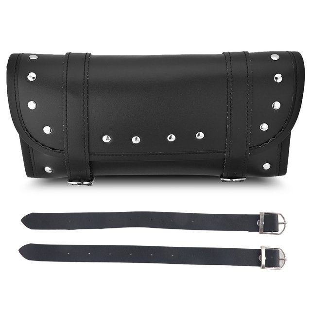 Oubit Motorcycle Bag,Black PU Leather Motorcycle Motorcycle Handlebar Bags Motorcycle Tool Bag Innovative Solution