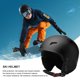 thumbnail image 5 of Casco de esquí Casco de monopatín Casco de Seguridad Ligero 8 Ventilaciones para Deportes al Aire Libre, 5 of 6