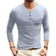 thumbnail image 4 of Playeras Manga Larga Cuello Henley Para Hombre Slim Fit 3pzs, 4 of 7