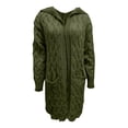 thumbnail image 5 of Kaondbfi Cardigan for Women, Open Front Cardigan Cable Knit Sweaters Solid Color Chunky Long Sweater Coats Women's Winter Coat, 5 of 9