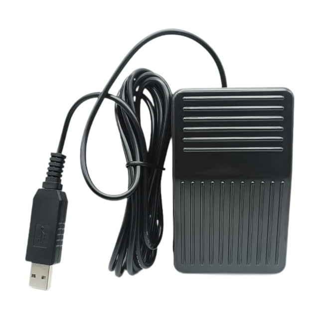 Pedal de ordenador con interruptor de pie USB, control de juego, programa mejorado, pedal óptico con para hablar, pedal para juegos