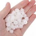 thumbnail image 3 of Eease 100PCS 9.3mm White Plastic Pulley Wheel for 2mm Shaft DIY Model Toy, 3 of 5