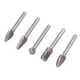 thumbnail image 3 of 5PCS 1/4in 6mm Head Rotary Burr Bits Tungsten Steel Grinder Files for Metal Wood Carving, 3 of 5