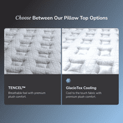 Helix Midnight Luxe with GlacioTex Cooling Medium Mattress, Twin XL
