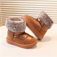 thumbnail image 5 of Toddler Kids Girls' Boots Snow Boots with Faux Fur Footwear Fleece Lined Winter Fashion Warm Footwear Warm Boots Toddler Shoes Solid Color Breathable Winter Fashion Footwear, 5 of 8
