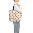 thumbnail image 4 of Rocae Cute Squirrel Fall for Features A Uniquely Designed,Large-capacity,Reusable Shoulder Zip Tote Shopping Bag for Vacations and Shopping, 4 of 6